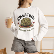 Load image into Gallery viewer, Zombies Eat Brains Sweatshirt
