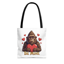 Load image into Gallery viewer, Bigfoot Be Mine Tote Bag
