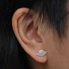 Load image into Gallery viewer, Sterling Silver UFO Earrings
