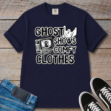 Load image into Gallery viewer, Ghost Shows &amp; Comfy Clothes T-Shirt
