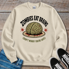 Load image into Gallery viewer, Zombies Eat Brains Sweatshirt
