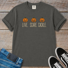 Load image into Gallery viewer, Live Scare Cackle Pumpkin T-Shirt
