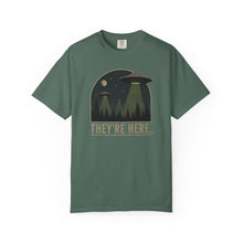 Load image into Gallery viewer, They’re Here UFO Space Invasion Tee
