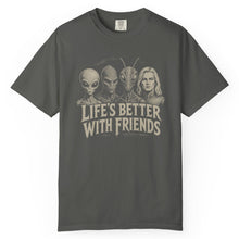 Load image into Gallery viewer, Life's Better With Friends Alien T-Shirt
