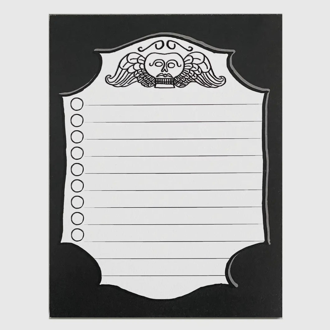 Memento Mori Checklist Notepad