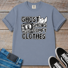 Load image into Gallery viewer, Ghost Shows &amp; Comfy Clothes T-Shirt
