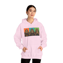 Load image into Gallery viewer, Bigfoot See Hear Speak No Evil Hoodie
