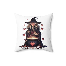 Load image into Gallery viewer, Witchy Love Potion Pillow — Cute Halloween Cauldron Decorative Throw Pillow
