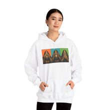 Load image into Gallery viewer, Bigfoot See Hear Speak No Evil Hoodie
