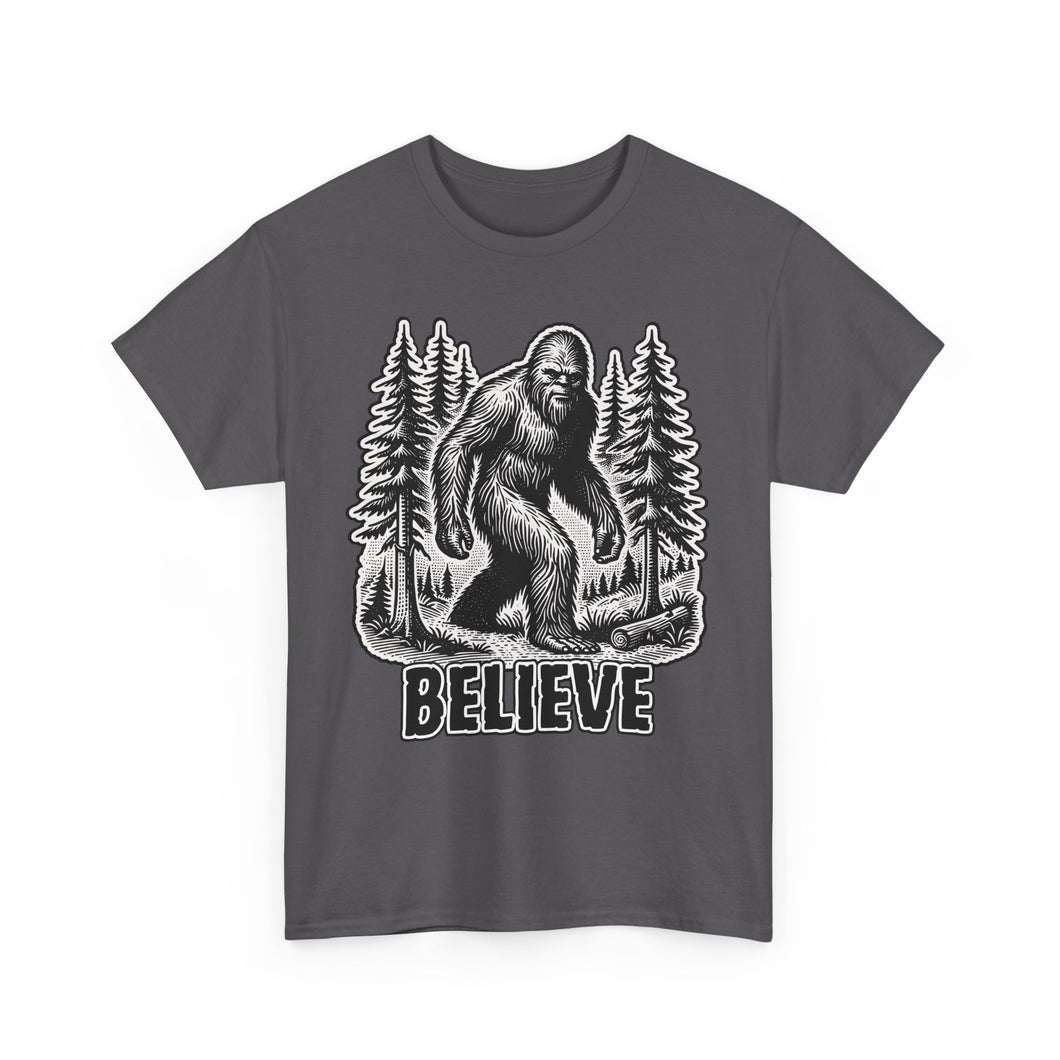 Unisex Bigfoot Believe Heavy Cotton Tee