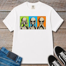 Load image into Gallery viewer, Alien See Hear Speak No Evil T-Shirt
