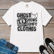 Load image into Gallery viewer, Ghost Shows &amp; Comfy Clothes T-Shirt
