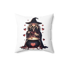 Load image into Gallery viewer, Witchy Love Potion Pillow — Cute Halloween Cauldron Decorative Throw Pillow
