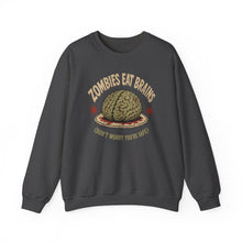 Load image into Gallery viewer, Zombies Eat Brains Sweatshirt
