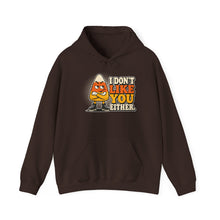 Load image into Gallery viewer, I Don't Like You Either Candy Corn Hoodie
