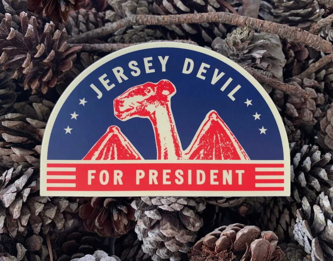 Large Jersey Devil For President Bumper Sticker