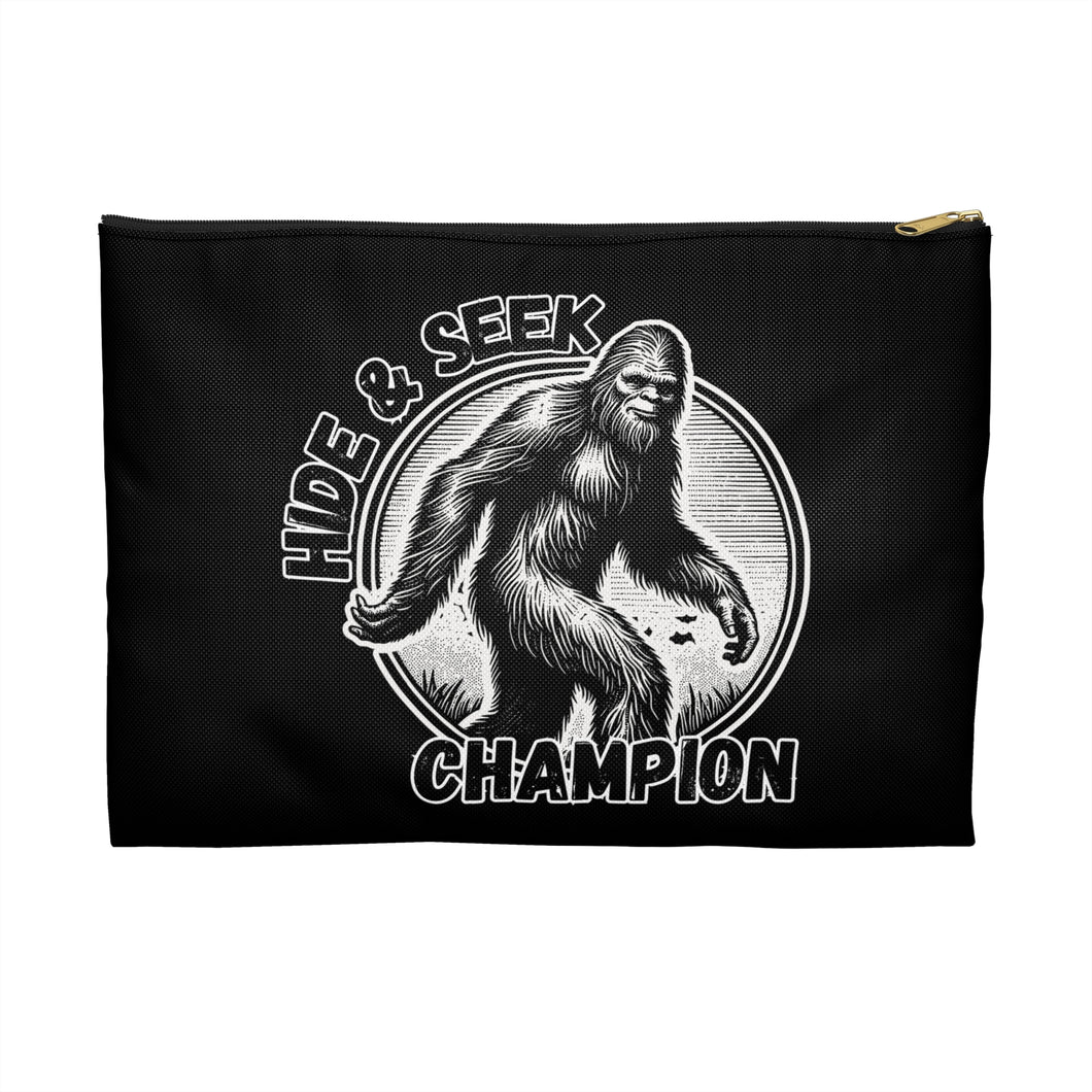 Black Hide & Seek Bigfoot Accessory Pouch