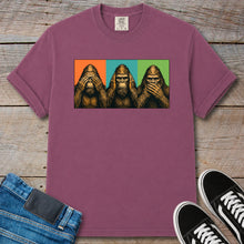 Load image into Gallery viewer, Bigfoot See No Evil T-Shirt
