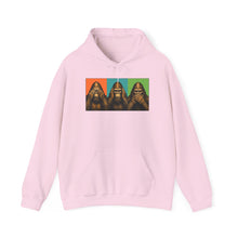 Load image into Gallery viewer, Bigfoot See Hear Speak No Evil Hoodie
