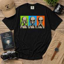 Load image into Gallery viewer, Alien See Hear Speak No Evil T-Shirt
