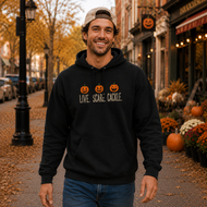 Live Scare Cackle Pumpkin Hoodie
