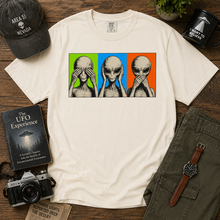 Load image into Gallery viewer, Alien See Hear Speak No Evil T-Shirt
