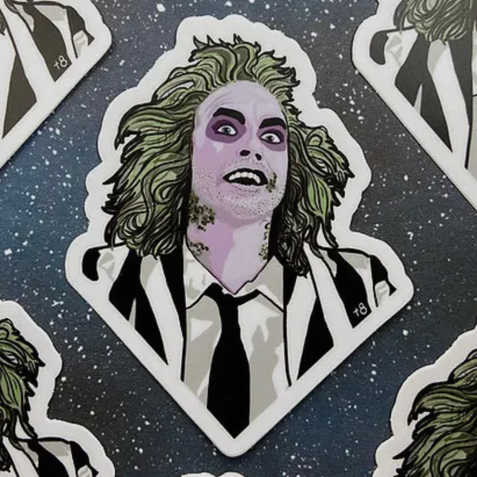 Beetlejuice Vinyl Sticker