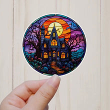 Load image into Gallery viewer, Haunted House Stained Glass
Sticker
