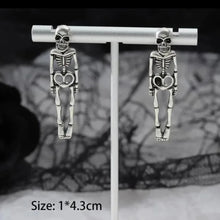 Load image into Gallery viewer, Hanging Skeleton Earrings
