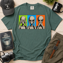 Load image into Gallery viewer, Alien See Hear Speak No Evil T-Shirt
