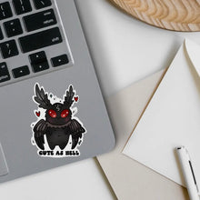 Load image into Gallery viewer, Cute as Hell Mothman Sticker
