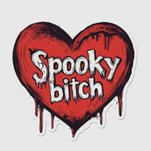 Load image into Gallery viewer, Spooky Bitch Heart Sticker
