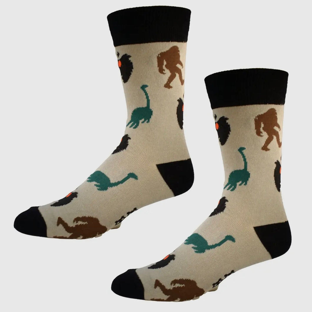 Bigfoot, Nessie & Mothman Socks