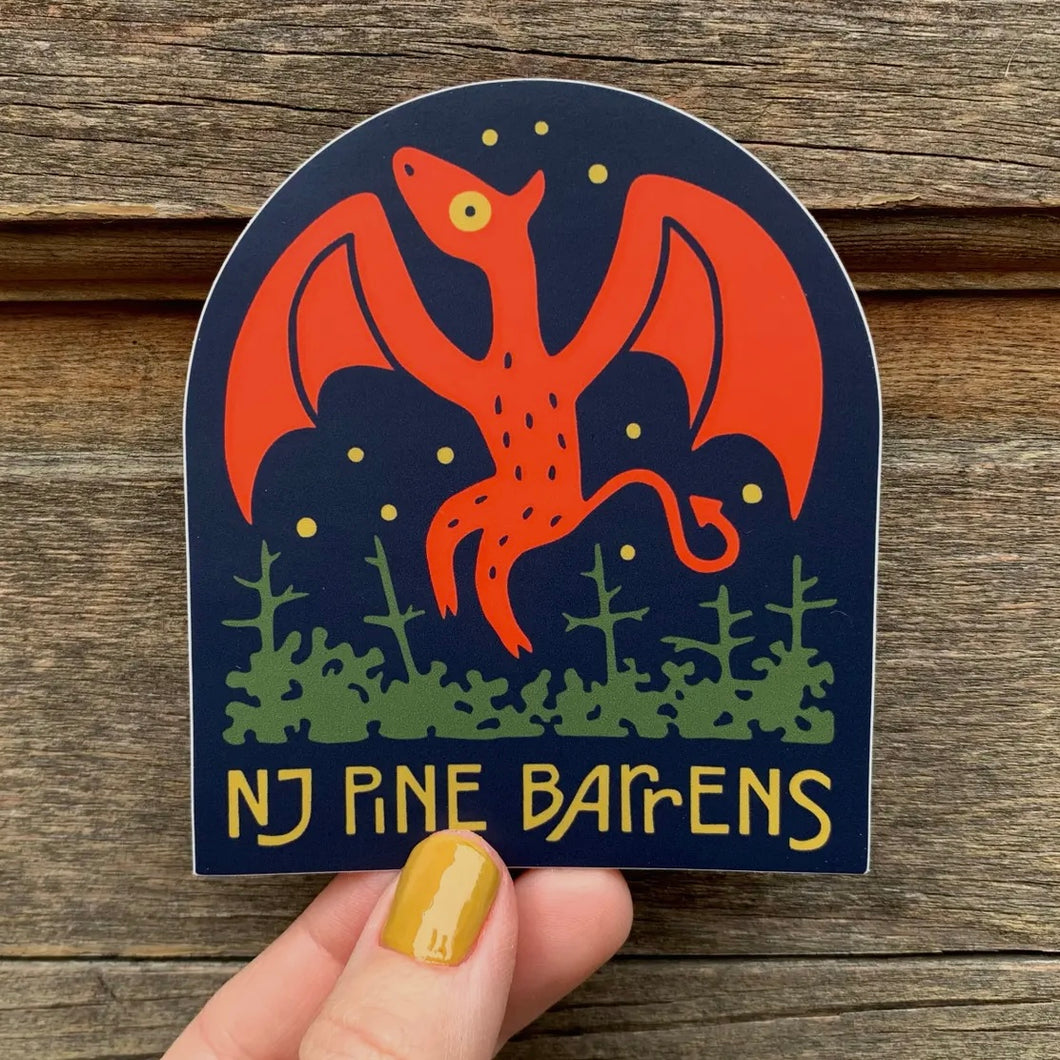 NJ Pine Barrens Jersey Devil Sticker