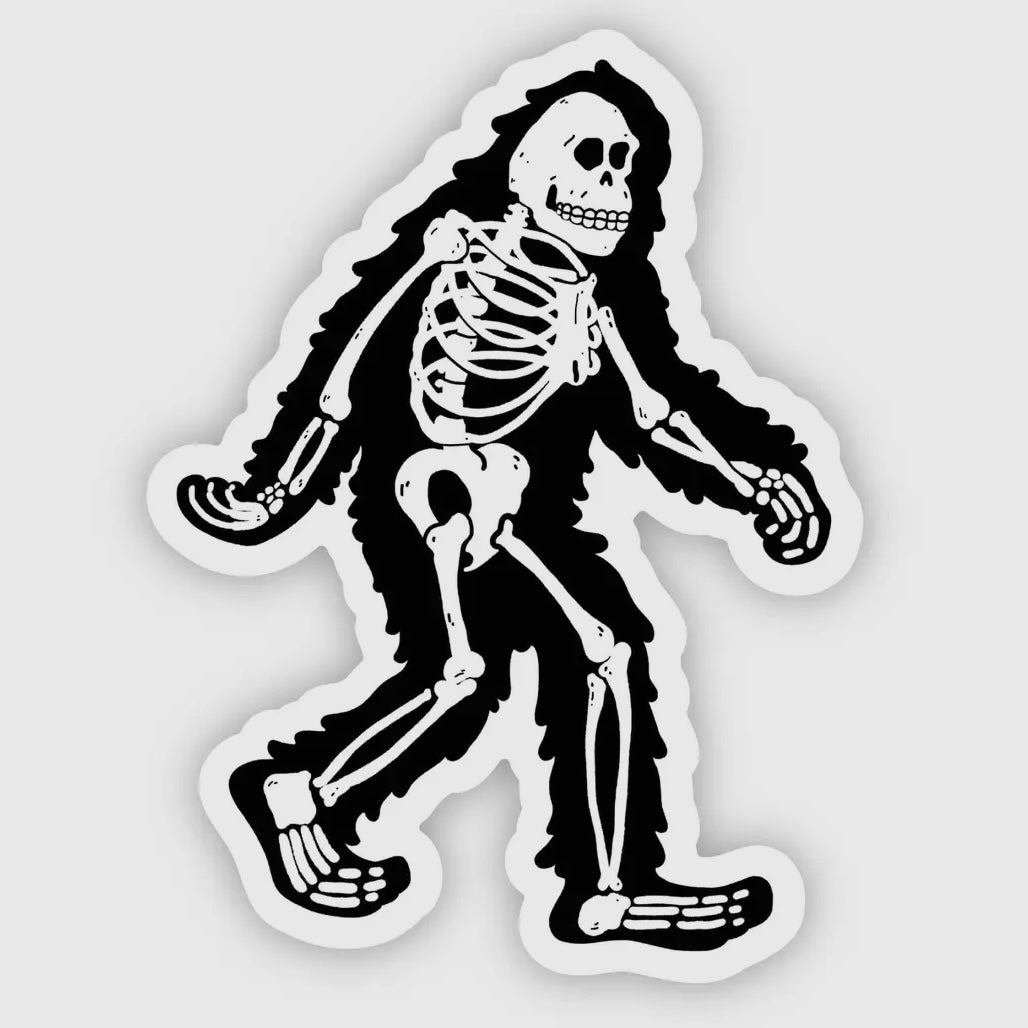 Bigfoot Skeleton Sticker