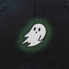 Load image into Gallery viewer, Glow in the Dark Olive Embroidered Ghost Hat
