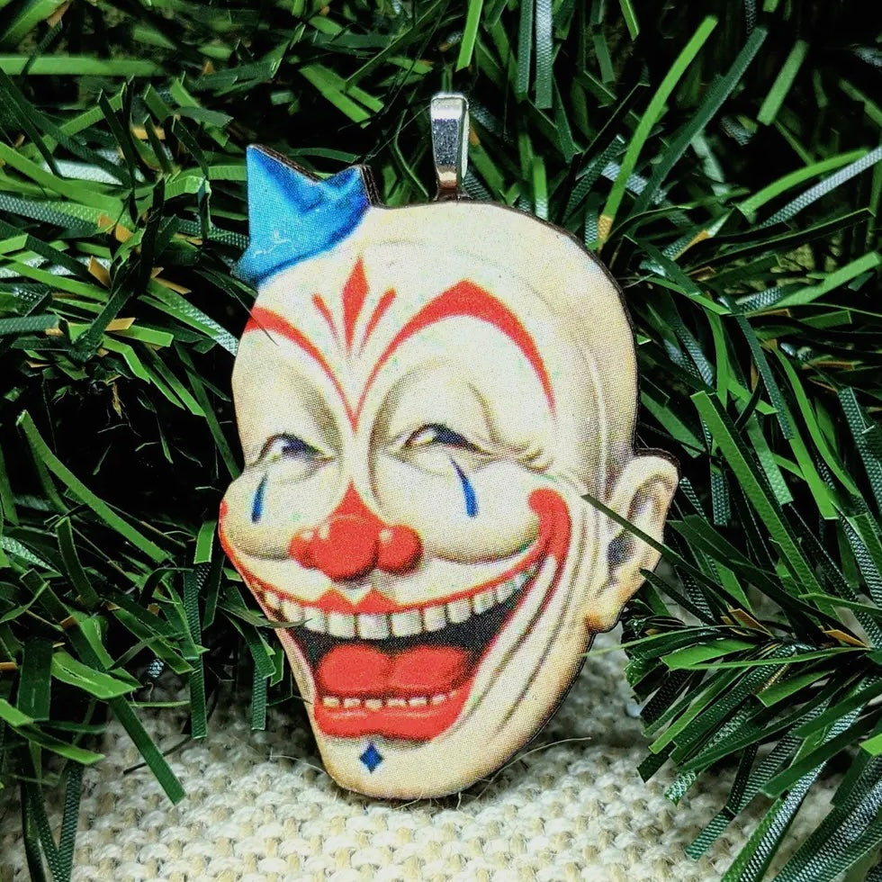 Creepy Clown Christmas Ornament