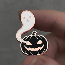 Load image into Gallery viewer, Ghost Pumpkin Enamel Pin
