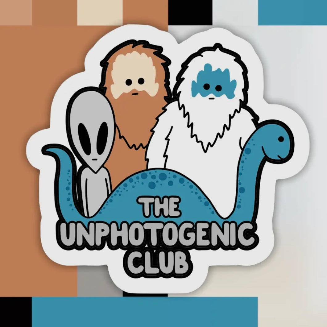 The Unphotogenic Club Sticker