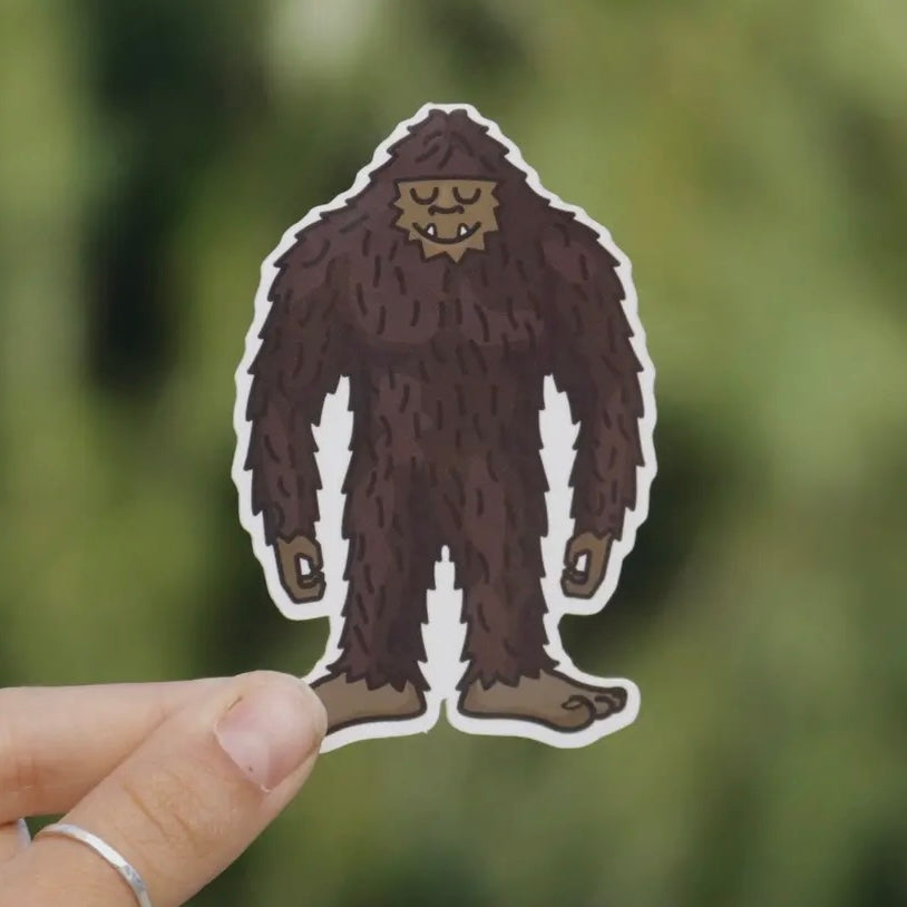 Happy Bigfoot Sticker