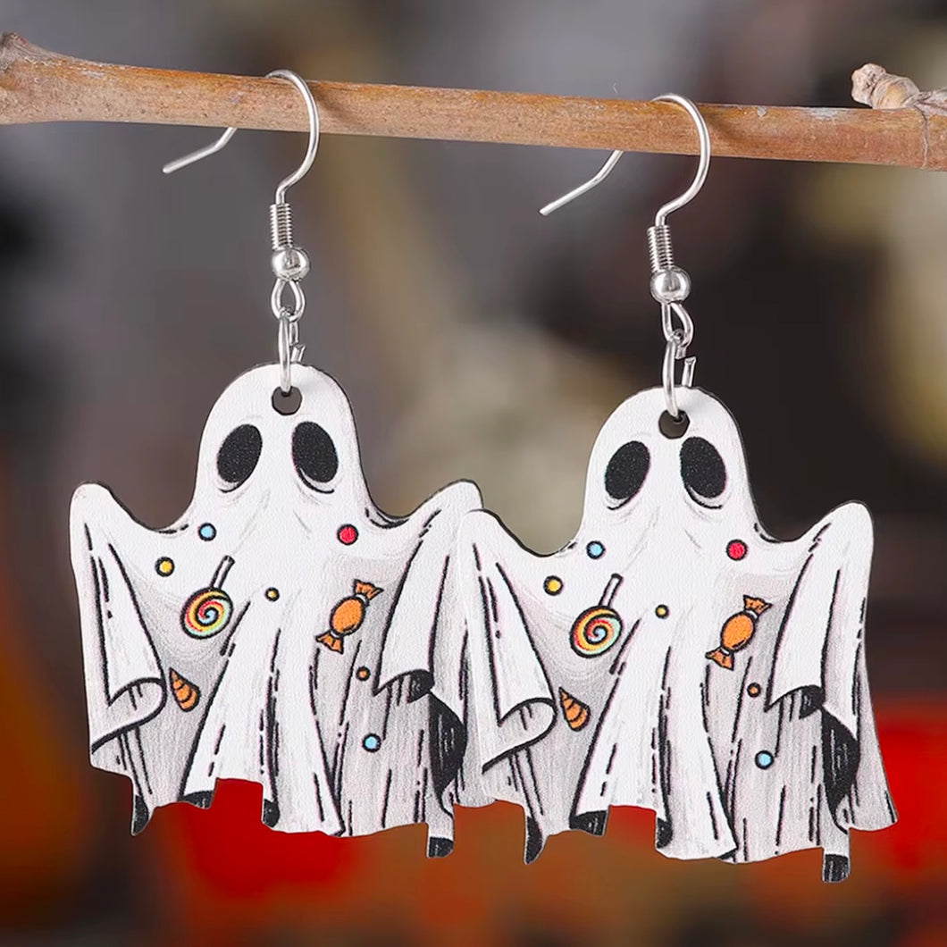 Sweet & Spooky Ghost Drop Earrings