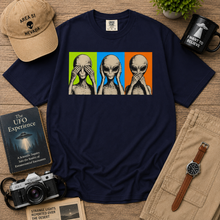 Load image into Gallery viewer, Alien See Hear Speak No Evil T-Shirt
