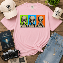 Load image into Gallery viewer, Alien See Hear Speak No Evil T-Shirt
