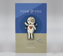 Load image into Gallery viewer, Voodoo Doll Enamel Pin

