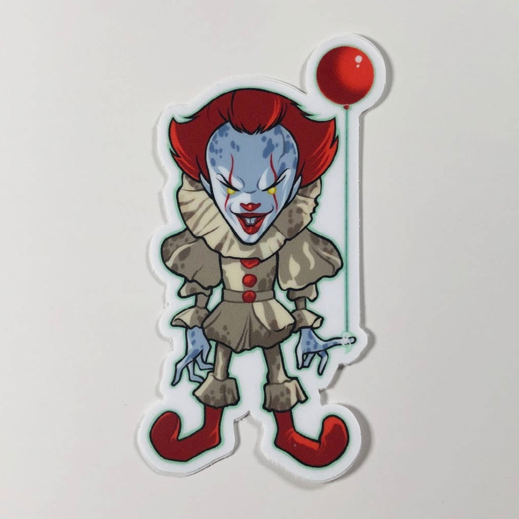 Creepy Clown Vinyl Sticker