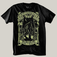 Load image into Gallery viewer, Glow in the Dark Cryptozoology Tracking Society Tee
