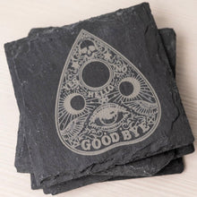 Load image into Gallery viewer, Ouija Skull Planchette Coaster Set
