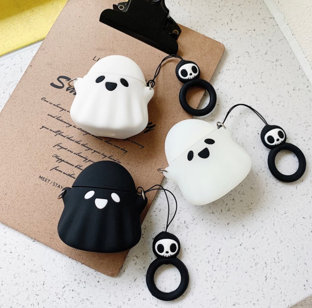Ghost AirPods Silicone Case Cover For 1/2/Pro