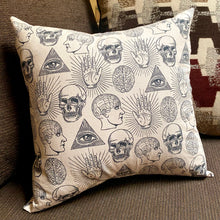 Load image into Gallery viewer, Vintage Style Macabre Psychic Pillow Sham
