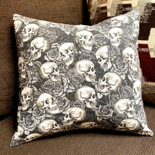 Load image into Gallery viewer, Skulls &amp; Roses Pillow Sham
